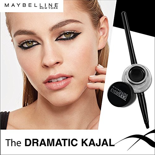 Maybelline New York Makeup Eyestudio Lasting Drama Gel Eye Liner, Blackest Bl...