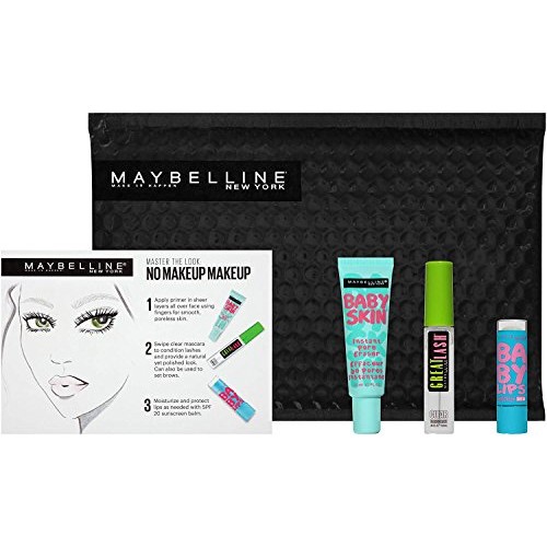 Maybelline New York NY Minute Makeup Kit, No Makeup Makeup Kit, Primer Gloss ...