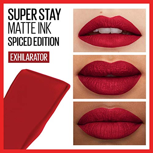 Maybelline New York SuperStay Matte Ink Liquid Lipstick, Spiced Edition, Exhi...