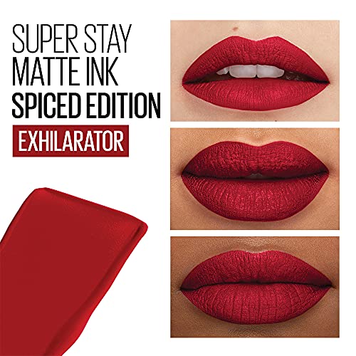 Maybelline New York SuperStay Matte Ink Liquid Lipstick, Spiced Edition, Exhi...