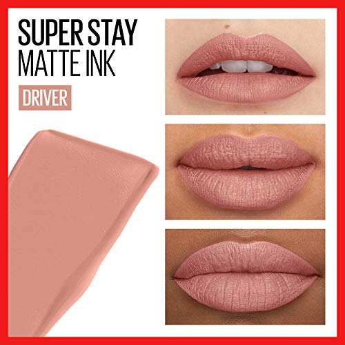 Maybelline New York SuperStay Matte Ink Un-nude Liquid Lipstick, Driver, 0.17...