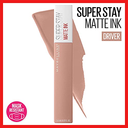 Maybelline New York SuperStay Matte Ink Un-nude Liquid Lipstick, Driver, 0.17...