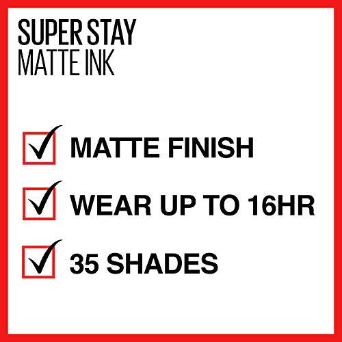 Maybelline New York SuperStay Matte Ink Un-nude Liquid Lipstick, Driver, 0.17...