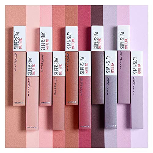 Maybelline New York SuperStay Matte Ink Un-nude Liquid Lipstick, Fighter, 0.1...