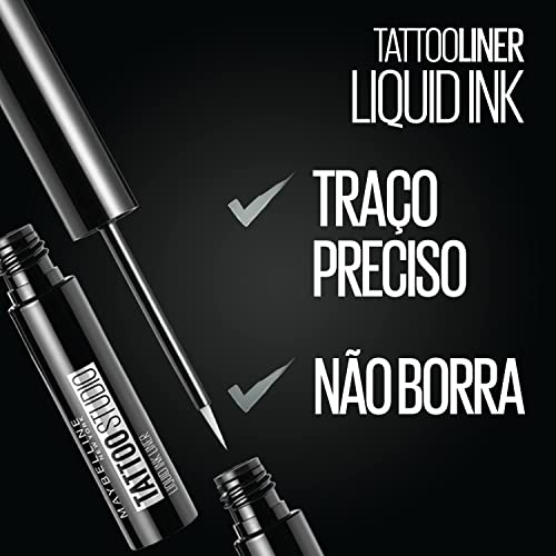 Maybelline New York Tattoo Studio Liquid Ink Eyeliner Makeup, up to 36HR Wear...
