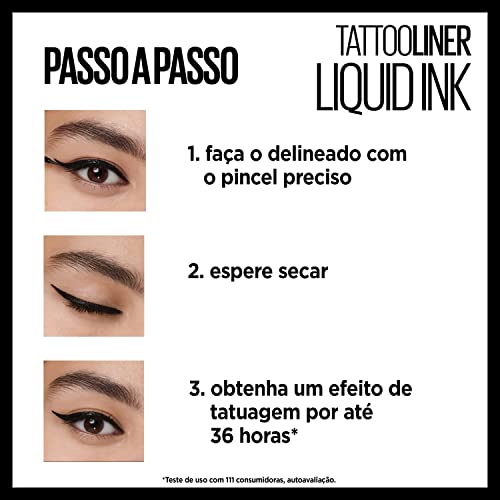 Maybelline New York Tattoo Studio Liquid Ink Eyeliner Makeup, up to 36HR Wear...