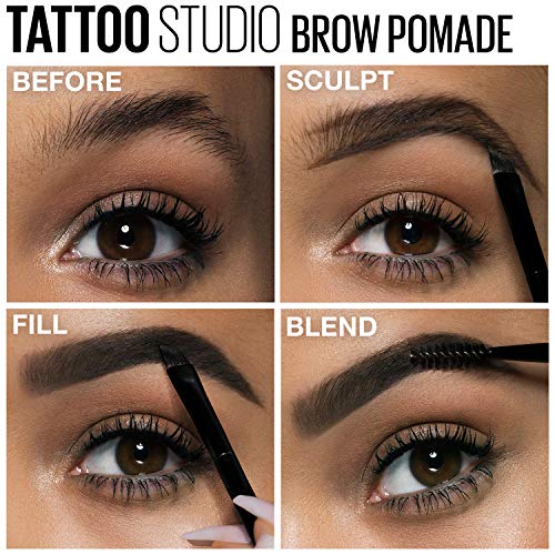 Maybelline New York Tattoostudio Brow Pomade Long Lasting, Buildable, Eyebrow...