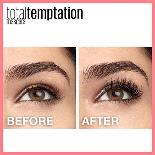Maybelline New York Total Temptation Washable Mascara, Blackest Black, 0.27 f...