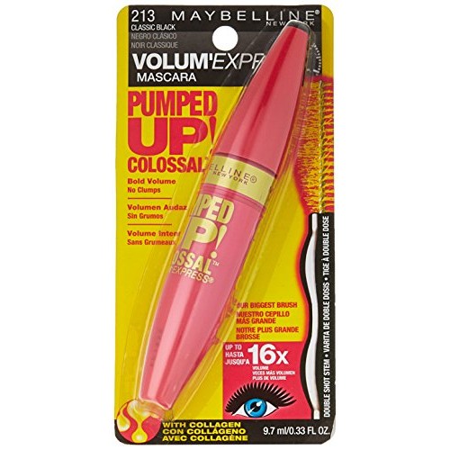 Maybelline New York Volum' Express Pumped Up Colossal Mascara , Washable Clas...