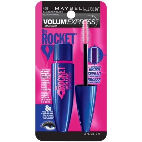 Maybelline New York Volum' Express The Rocket Washable Mascara, Blackest Blac...