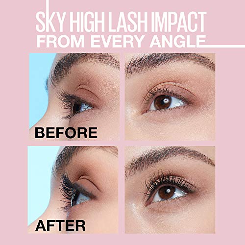 Maybelline Sky High Volumizing & Lengthening Washable Mascara, Very Black