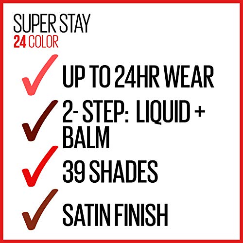 Maybelline SuperStay 24, 2-Step Liquid Lipstick, Firmly Mauve