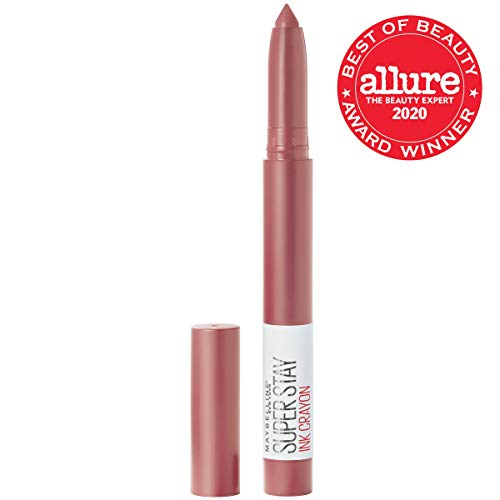 Maybelline SuperStay Ink Crayon Matte Longwear Lipstick With Built-in Sharpen...