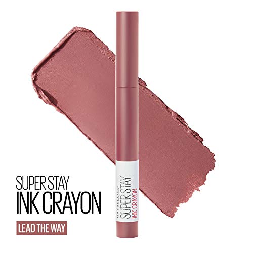 Maybelline SuperStay Ink Crayon Matte Longwear Lipstick With Built-in Sharpen...