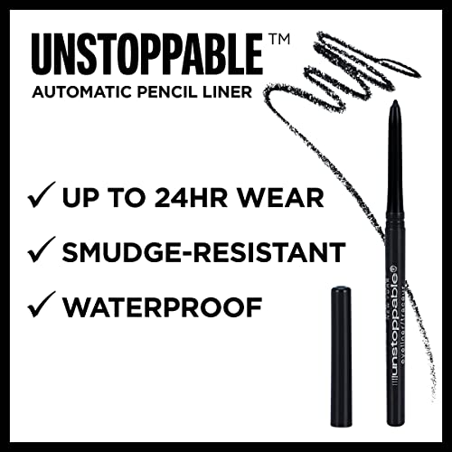 Maybelline Unstoppable Eyeliner, Onyx, 0.01 oz.