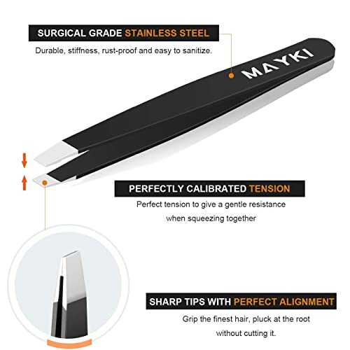 Eyebrow Tweezers Set 6 PCS, Professional Stainless Steel Eyebrow Tweezers Kit...