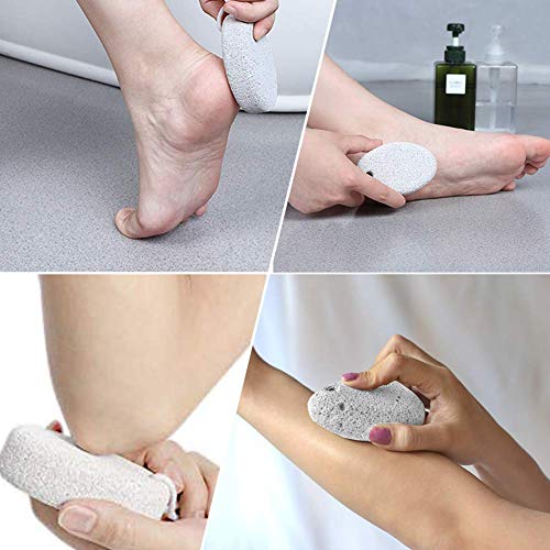 Pumice Stone 2 Pcs, Natural Lave Pumice Stone for Feet/Hand, Small Callus Rem...
