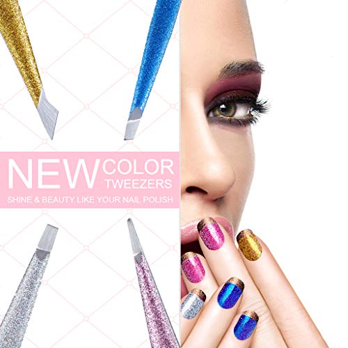 Tweezers for Women 6PCS, Professional Tweezers for Eyebrow, Precision Eyebrow...