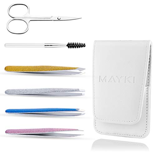 Tweezers for Women 6PCS, Professional Tweezers for Eyebrow, Precision Eyebrow...
