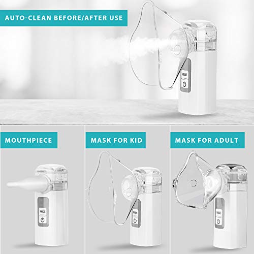 MAYLUCK Handheld Portable Inhaler Ultrasonic Nebuliser Strong Mist for Baby K...