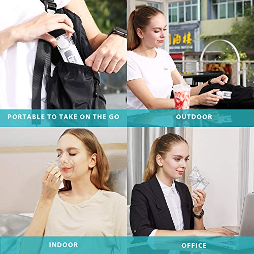 MAYLUCK Handheld Portable Inhaler Ultrasonic Nebuliser Strong Mist for Baby K...