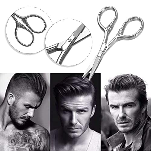 Mayplus Stainless Beard Nose Hair Scissors Men Eyebrow Cutting Beard Trimmer ...