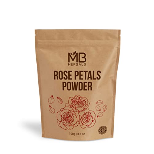 MB Herbals Rose Petals Powder 100g (3.5oz) | Rosa centifolia Natural Face Pac...