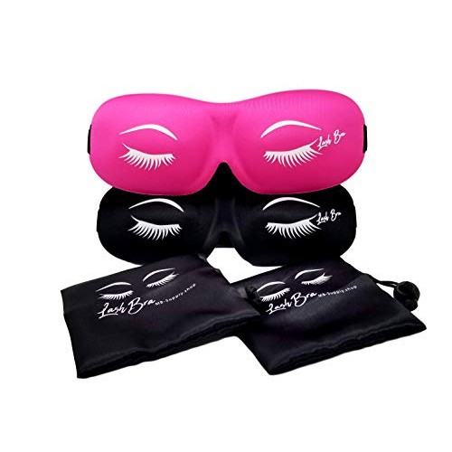 Sleep Eye Mask 3D Contoured Blackout Soft Eye Cover Blindfold with Adjustable...