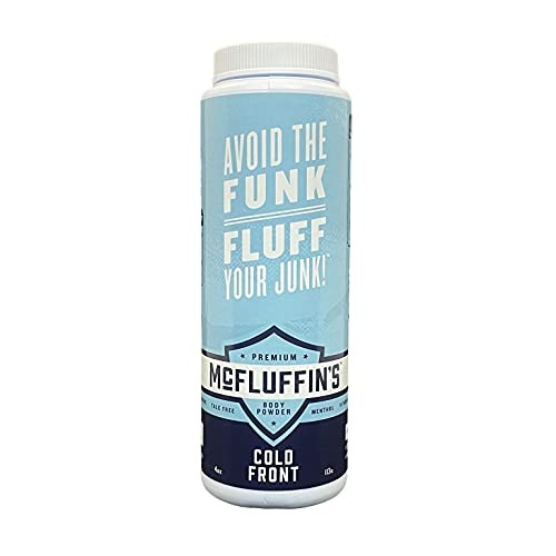 McFLUFFIN'S PREMIUM BODY POWDER (COLD FRONT)-TALC FREE-MENTHOL-ESSENTIAL OILS...