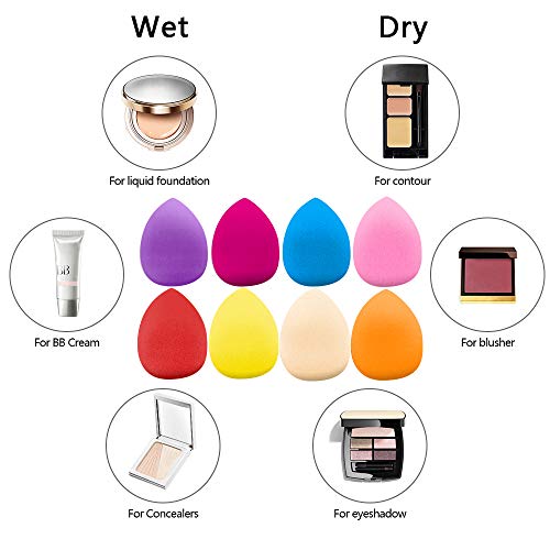 8PCS Makeup Sponge Blender of Beauty, Foundation Blending Beauty Sponge, Late...