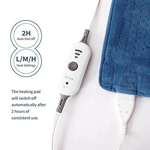 McJaw Electric Heating Pad for Back Pain and Cramps Relief ,Heat Pad for Neck...