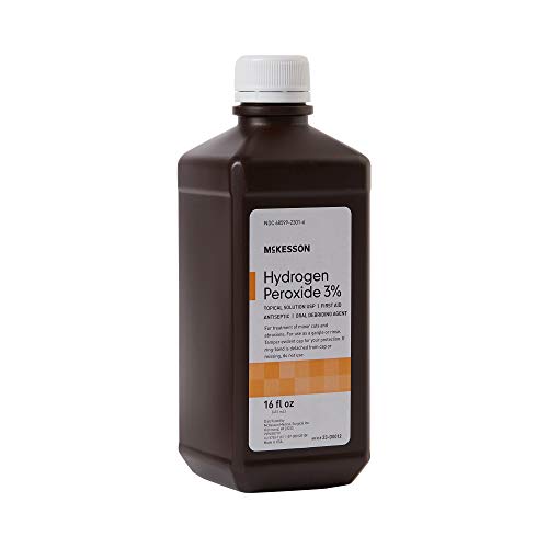 McKesson Antiseptic Hydrogen Peroxide 3% Strength 16oz Bottle (12 Bottles)