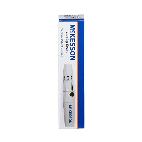 McKesson Lancing Device, Adjustable Depth Lancet, Push Button Activation, Mul...