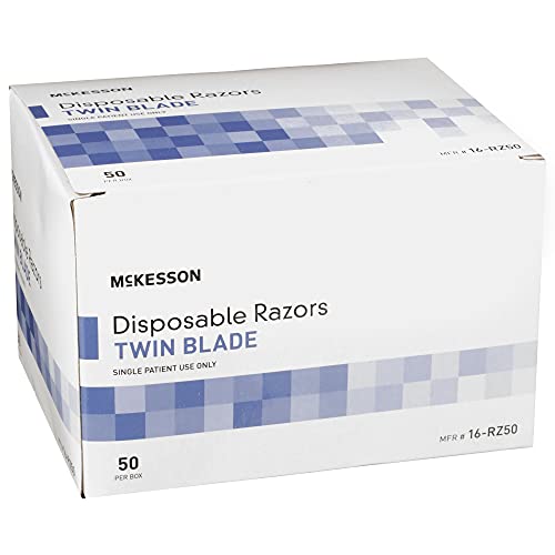McKesson Razor Single Edge Twin Blade Blue 50 per Box 16-RZ50