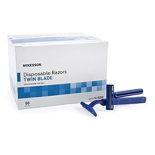 McKesson Razor Single Edge Twin Blade Blue 50 per Box 16-RZ50