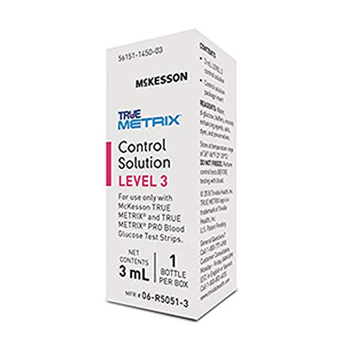 McKesson TRUE METRIX Control Solution Level 3, Blood Glucose Meters, 3 mL, 1 ...