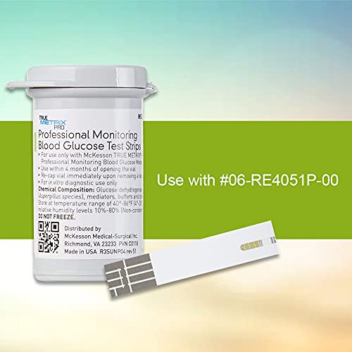 McKesson True Metrix Pro, Blood Glucose Test Strips, Multiple Patient Use, 50...