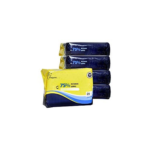 Superfy Hand Sanitizer Wipes 75% Alcohol based wet wipe, 20 ct, Pack of 5 (10...