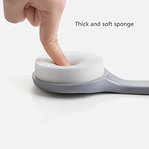 Lotion Applicator,Shower Brush with Long Handle,Back Cleaning Scrubber
