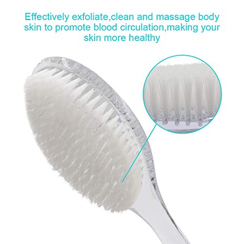Mczxon Bath Body Back Shower Brush with Curved Long Handle for Exfoliating Sk...