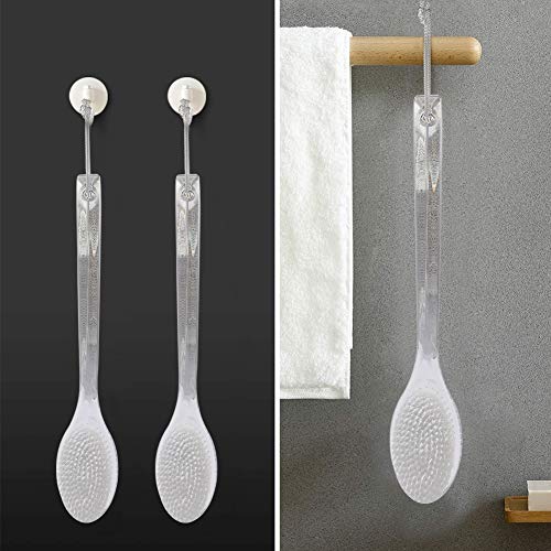 Mczxon Bath Body Back Shower Brush with Curved Long Handle for Exfoliating Sk...
