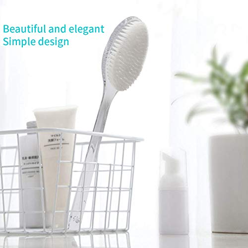 Mczxon Bath Body Back Shower Brush with Curved Long Handle for Exfoliating Sk...
