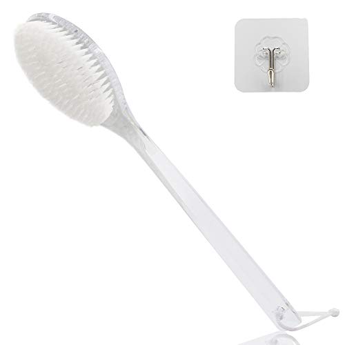 Mczxon Bath Body Back Shower Brush with Curved Long Handle for Exfoliating Sk...