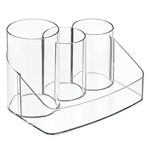 mDesign Men's Plastic Countertop Beard and Hair Care Grooming Storage Organiz...