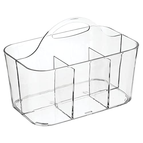 mDesign Plastic Men's Grooming Storage Organizer Caddy Tote - Divided Basket ...