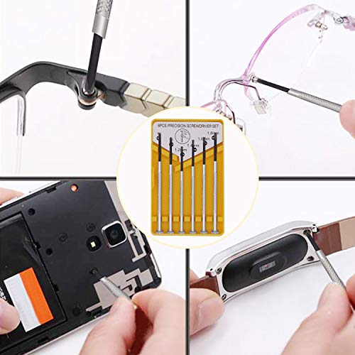 Eyeglass Repair Kit, Glasses Repair Tools with Glasses Screws, Precision Scre...