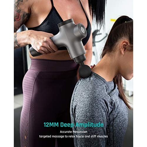 Massage Gun Deep Tissue Percussion Muscle Massager for Pain Relief, Super Qui...