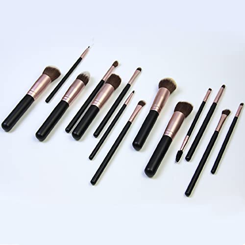 Mebsino Makeup Brushes 14 Pcs Professional Premium Synthetic Makeup Brush Set...