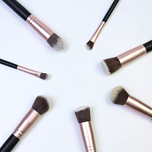 Mebsino Makeup Brushes 14 Pcs Professional Premium Synthetic Makeup Brush Set...
