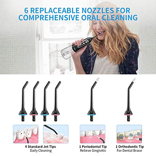 Oral Irrigator for Teeth, MECO Cordless Water Dental Teeth Cleaner Pick 300ML...